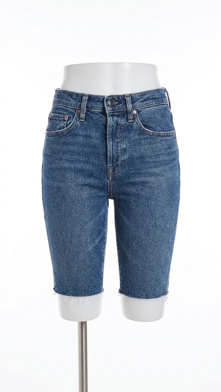 NEW GOOD AMERICAN bermuda shorts in blue